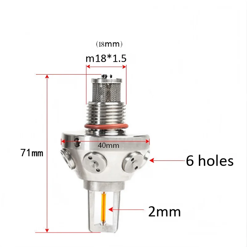 304 Stainless Steel High Pressure Closed Type Water Mist Fire Sprinkler, Automatic Fire Extinguishing Nozzle for Data Center