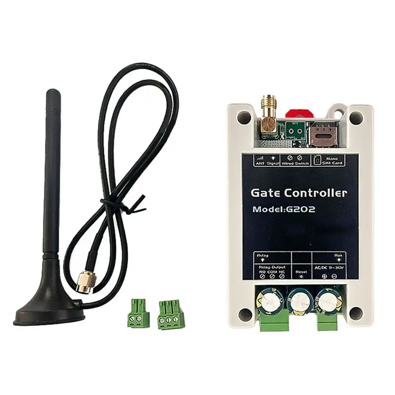 GROCE-Relay Controller 4G GSM Access Controller SMS Command Remote On/Off Switch For Door Gate Garages Warehouses Hotels