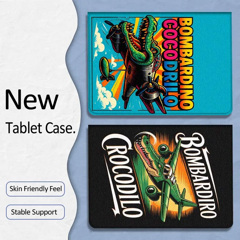 

Чехол Bombardiro Crocodilo для планшетов Samsung Galaxy Tab A7, A8, A9, A11, S6, S11 (10.1, 10.4, 10.5 дюймов), Lite, Plus – мягкий чехол для планшета