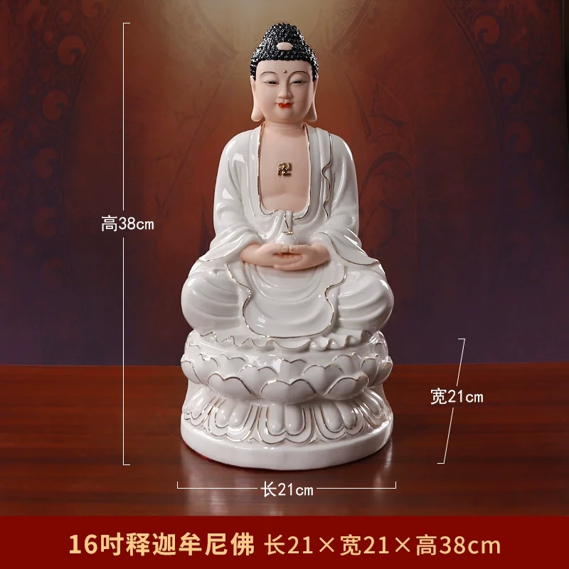 Keramisch Boeddhabeeld Guanyin Bodhisattva Ksitigarbha Bodhisattva Shakyamuni Buddha Maitreya Huisaanbod Van Boeddhabeelden
