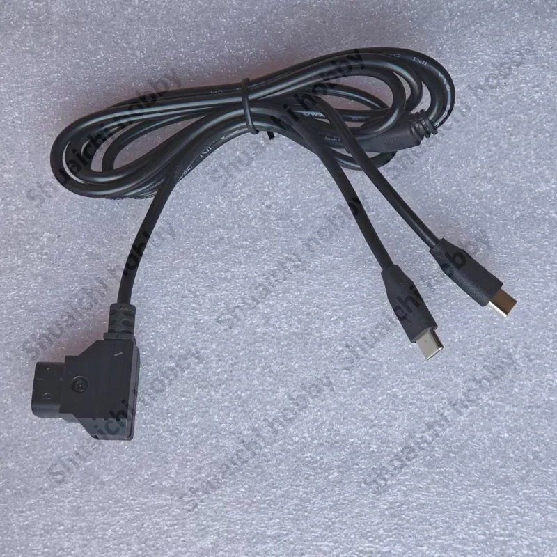 1PCS D-tap to Type-C 1-to-2 Focus Motor Power Cable Supply Connector Cord Replacement Parts For DJI SDR Video Transmission