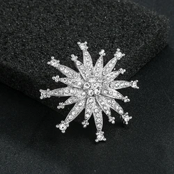 Factory Directly Rhinestones Starburst Brooch Pins