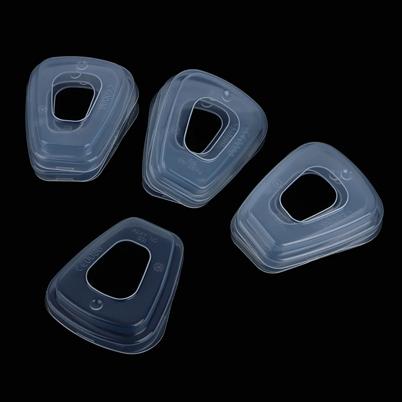 10Pcs Anti-dust Retainer Case Safety Respirator Part 501 Filter Adapter Plastic Cover For 501 6800 6001 5N11 5P71 7502 6200