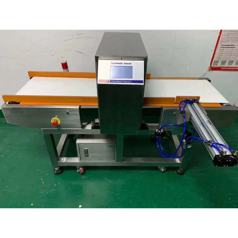 Food Production Line Metal Detector Touch Screen Digital Food Industry Metal Detectors for Dry and Wet Area Production Line