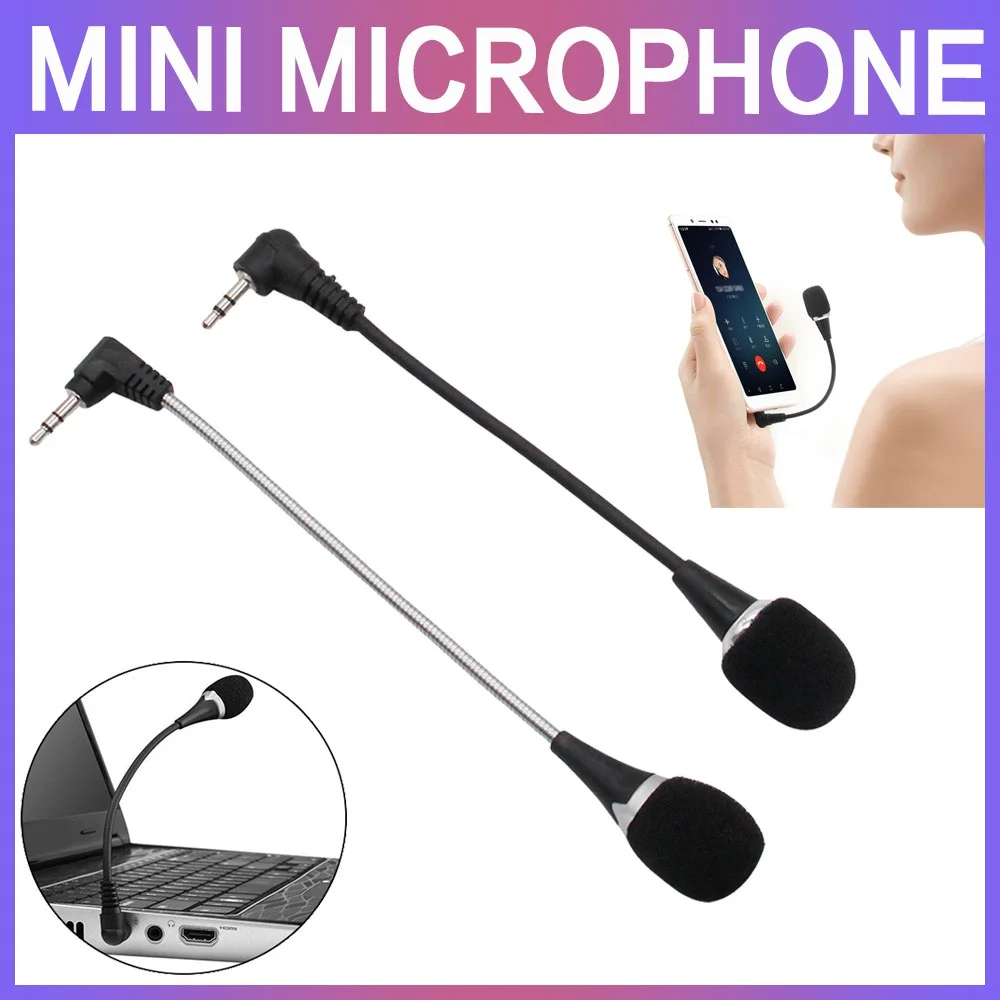 Microfono per Laptop STONEGO, Mini microfono portatile in metallo microfono K Song artefatto