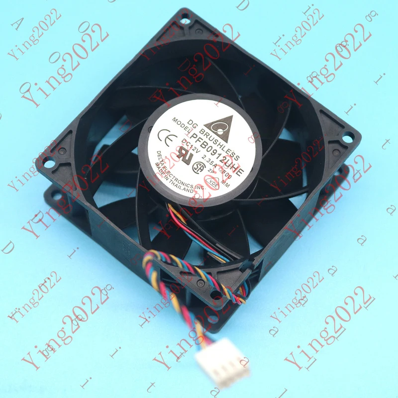 L... 1PC  for DELTA PFB0912UHE DC12V 2.35A 90*90*38mm Violent Fan 4pin New