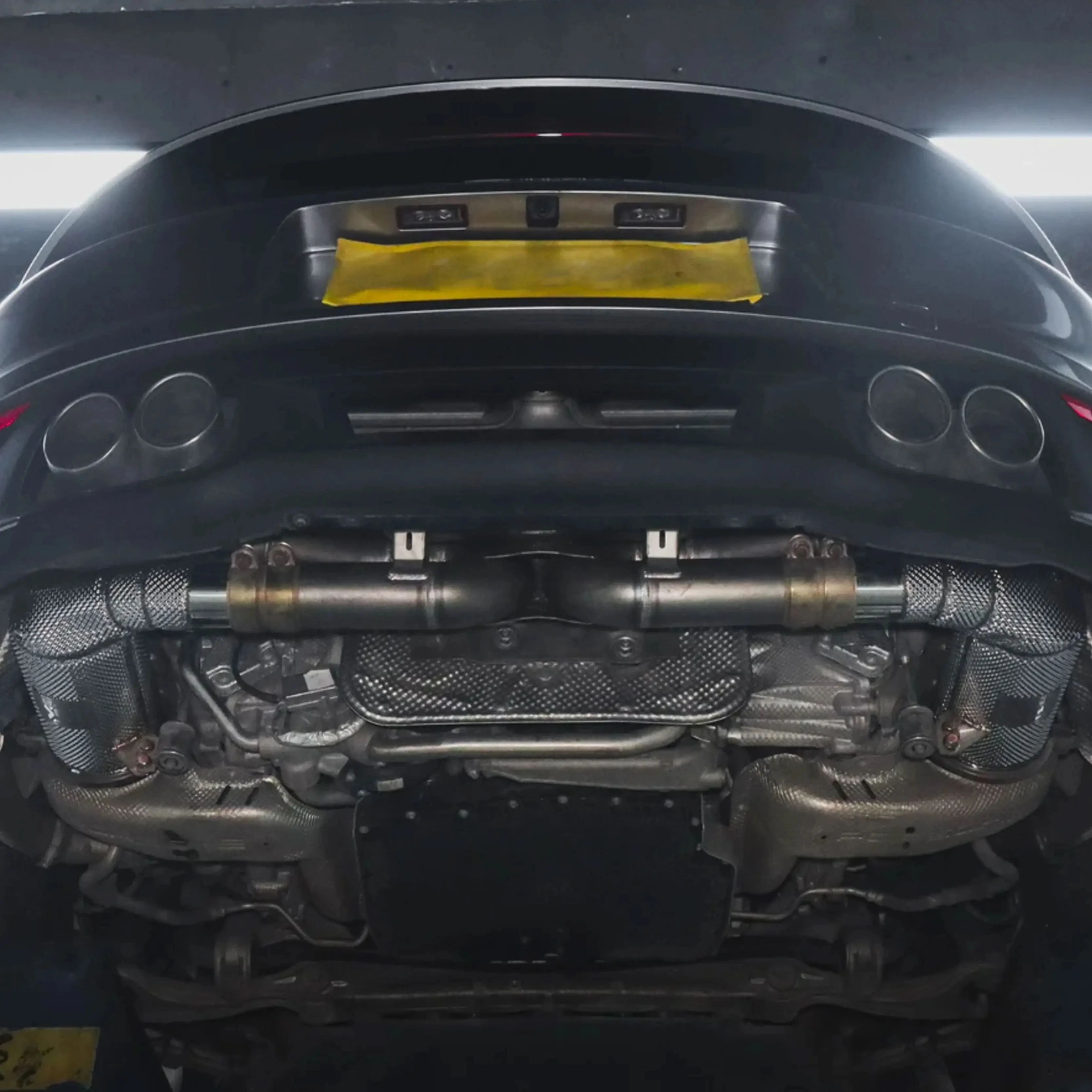 CBNT Exhaust-pipe for Porsche 992 Turbo Carrera GTS 3.0T Catted/Catless Downpipe with Heat Shield Exhaust Headers Systems