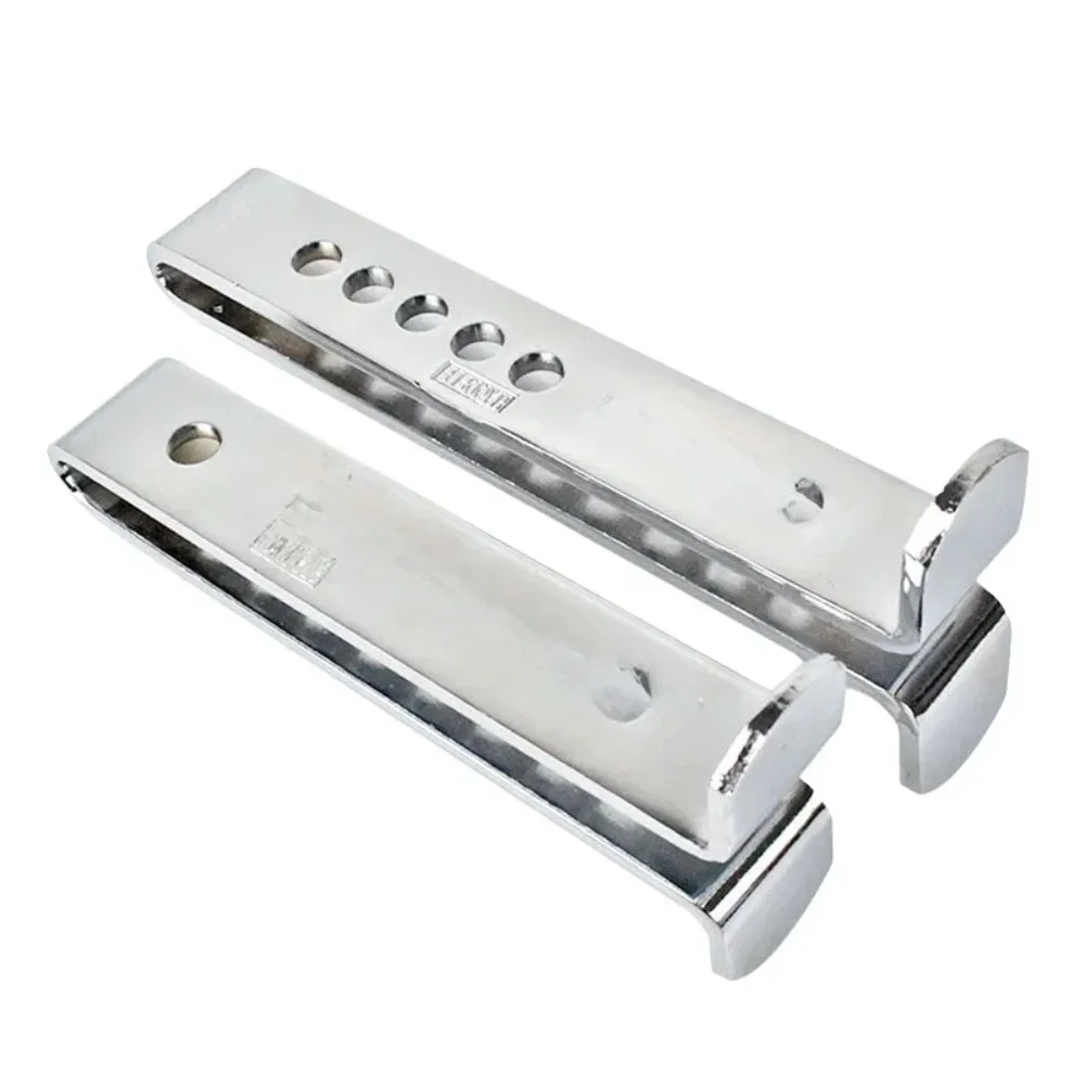 Universal Stainless Steel Car Anti-Theft Lock - 8/9 Holes, Fits Clutch/Brake/Throttle & Steering Wheel, Secure Most Vehicles