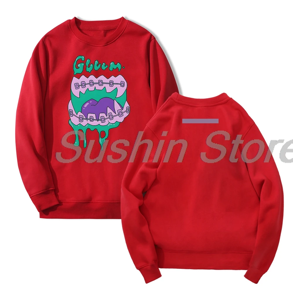 Jellyfish Anime Crewneck Sweatshirt para homens e mulheres, streetwear de manga longa, roupas Harajuku, não sabe nadar na noite, Japão, 2024