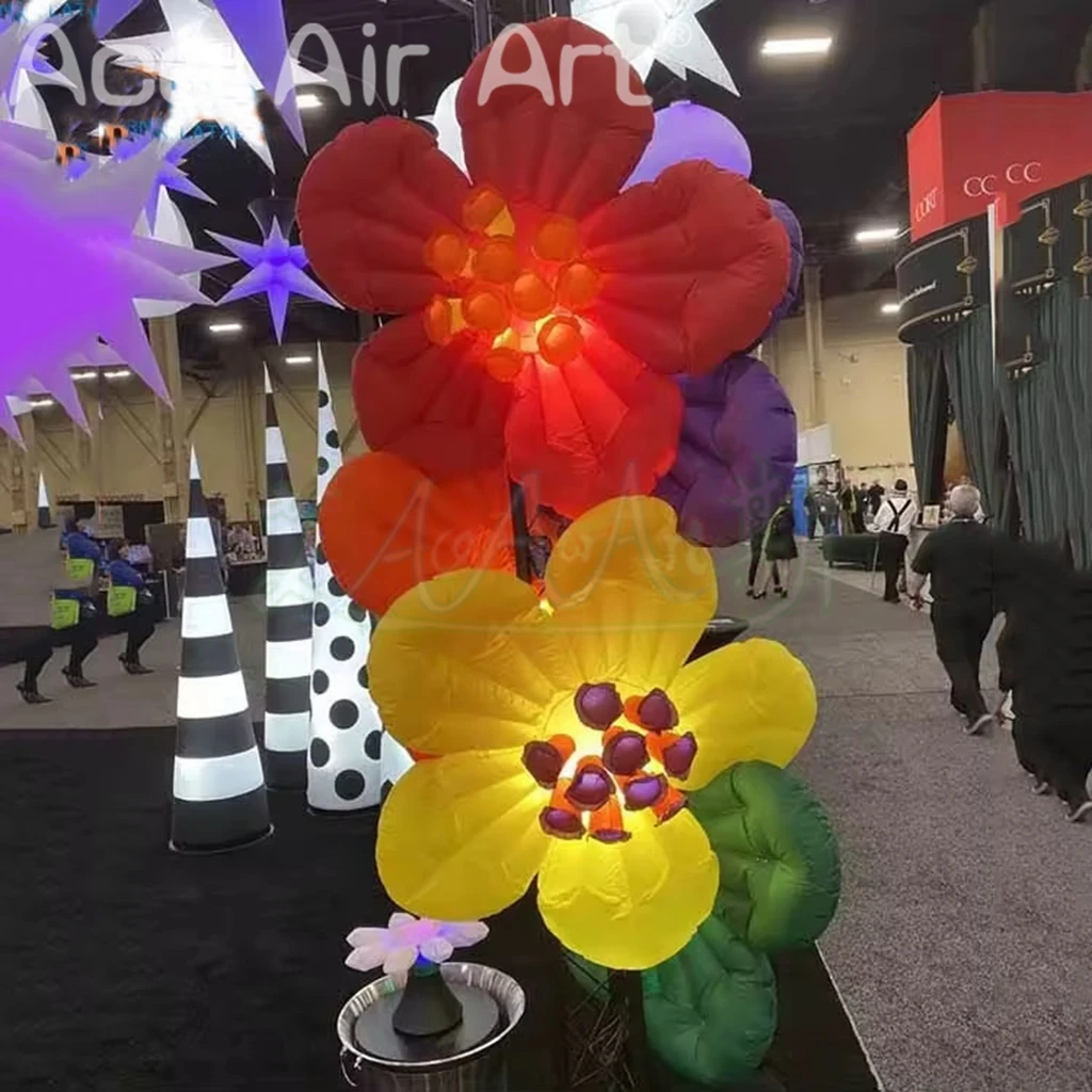 Aufblasbarer Gartenbogen, Hochzeits-Blumenbogen-Ballon, exklusives Blumenmuster für Veranstaltungen im Freien