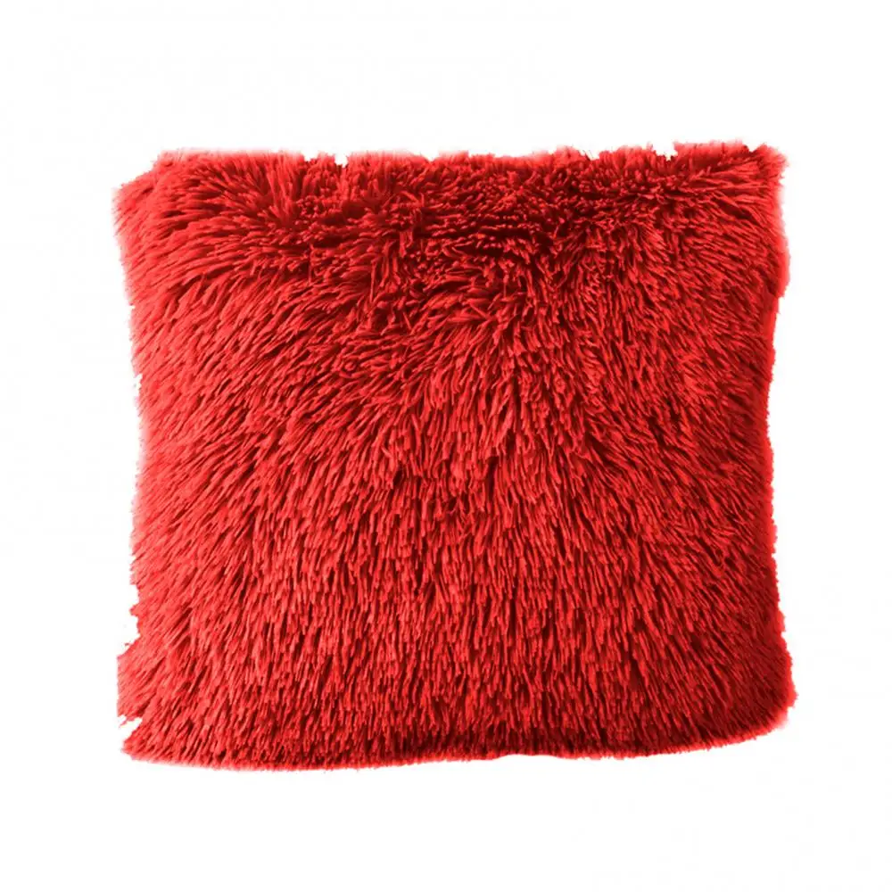 

for Bed Decorative Soft Fluffy Pillowcase Pillow Case Plush Pillow Cover Warm Long Throw Pillowcases Pillows Sofa Decoration Pi