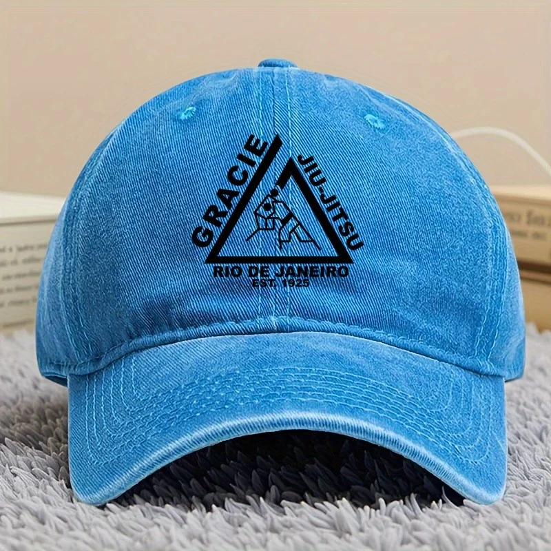 قبعة بيسبول Gracie Jiu Jitsu قبعة بيسبول على طراز Preppy للرجال والنساء متوافقة مع الصيد والسفر في الهواء الطلق