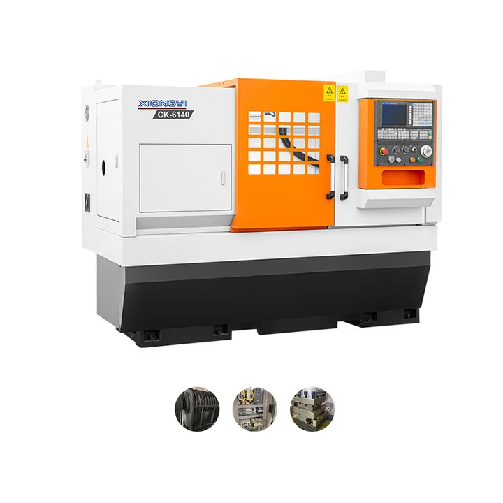 Chinese High Quality Single Spindle Inclined Bed Auto CK6140 Numerically Controlled Lathe Machine With Driven