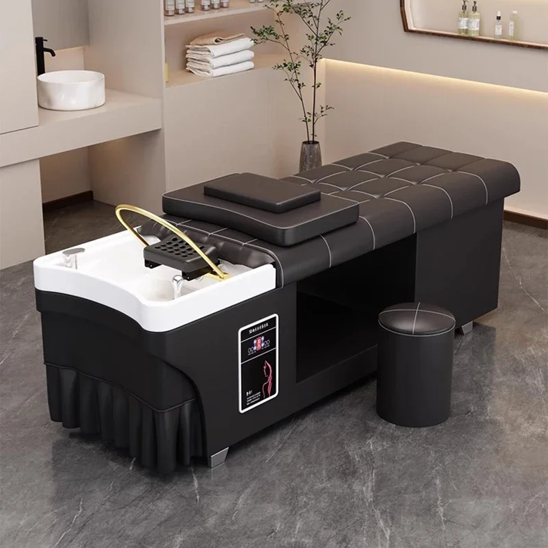 

Nordic Originality Shampoo Chairs Hair Salon Luxury Barber Shop Shampoo Bed Hairdressing Shower Salon Furniture Silla FYSC