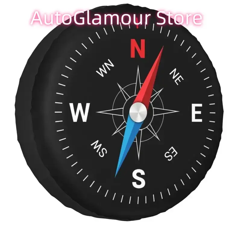 

Чехол для запасного колеса Smart Compass для Jeep Grand Cherokee Direction Nautical 4WD 4x4, защита колеса автомобиля 14 дюймов, 15 дюймов, 16 дюймов, 17 дюймов