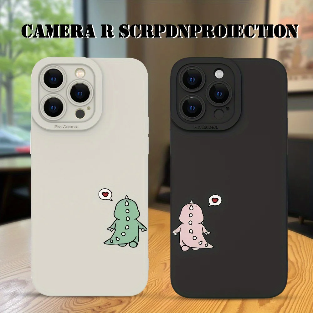 

Creative Cute Couple Dinosaur Phone Case For Samsung Galaxy S25 S24 S23 Ultra S22 S21 FE Plus A53 A55 A33 A34 A35 A16 A15 Cover