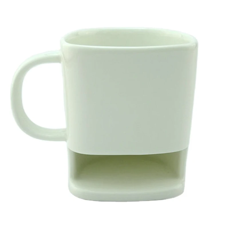 Dishwisher Safe Modern Style Customized Size Cheap Price Personalized Coffee Mug With Cookie Holder