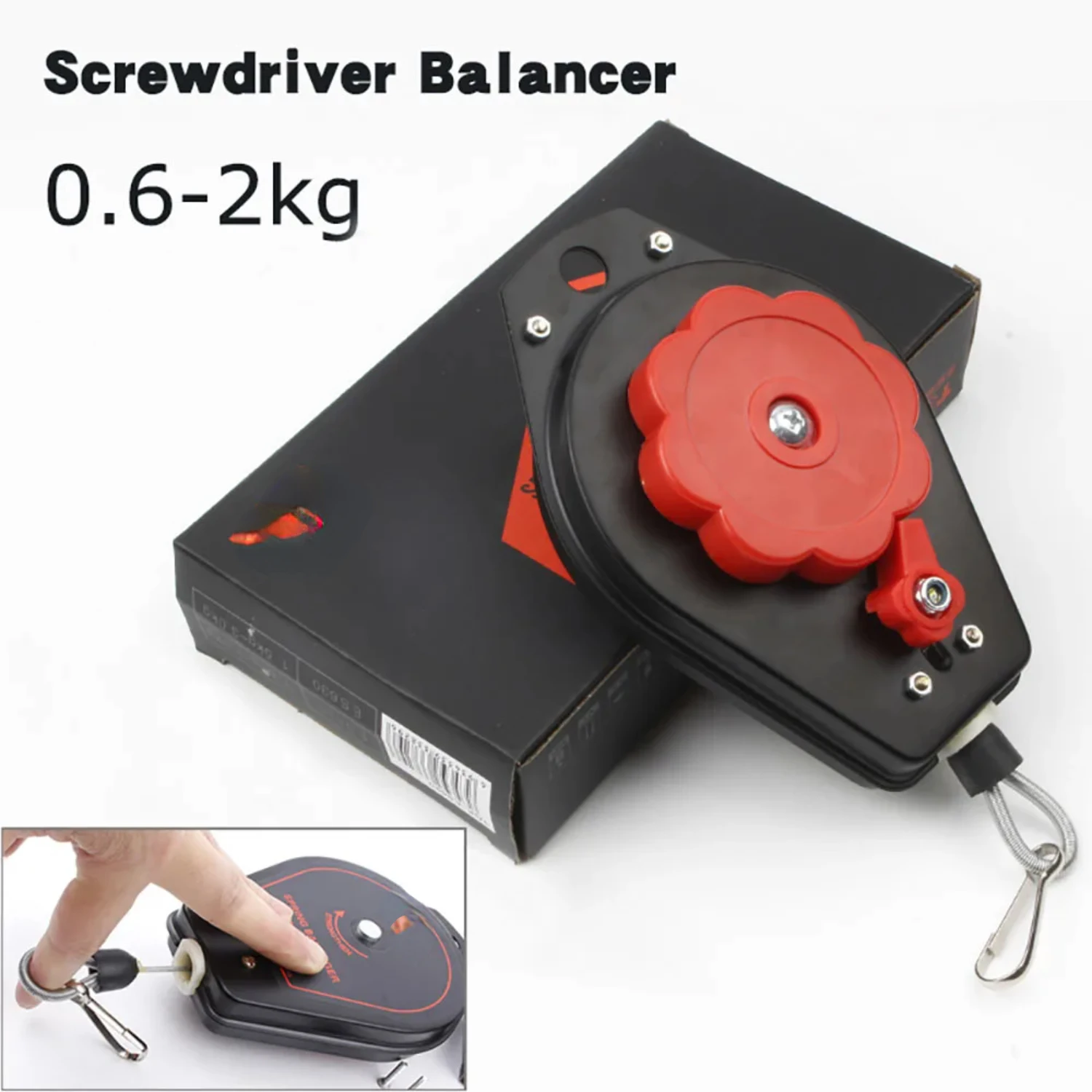 Precise Spring Balancer Tool for 0.6-2kg Torque Measurement with Retractable Hanging Screwdriver Ring and Balancer - ES620