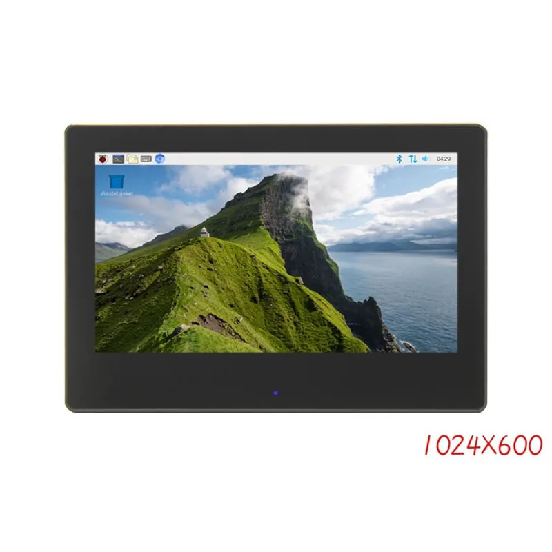 LCD 7.0 Inch 1024*600 HDMI IPS USB Capacitive Touch LCD Module Display Monitor Screen Panel with Enclosure for Raspberry Pi
