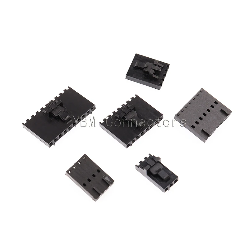 20PCS MX2.54 2P 3P 4P 5P 6P TJC8 Electronic Component 2.54mm Pitch Dupont Connectors Single Row Housing with Buckle