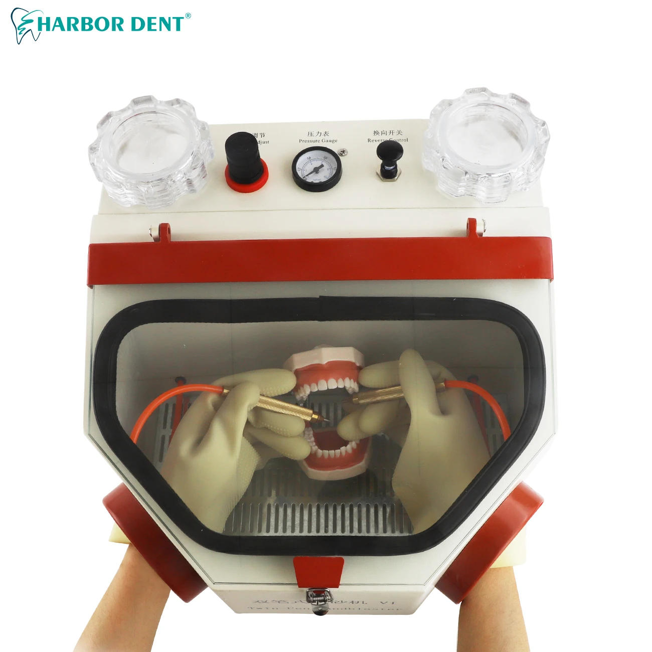 High Quality Dental Twin-Pen Blasting Unit Dentist Lab Metal Sandblast Machine Electric Sand Blasting Machine Sandblaster Pens