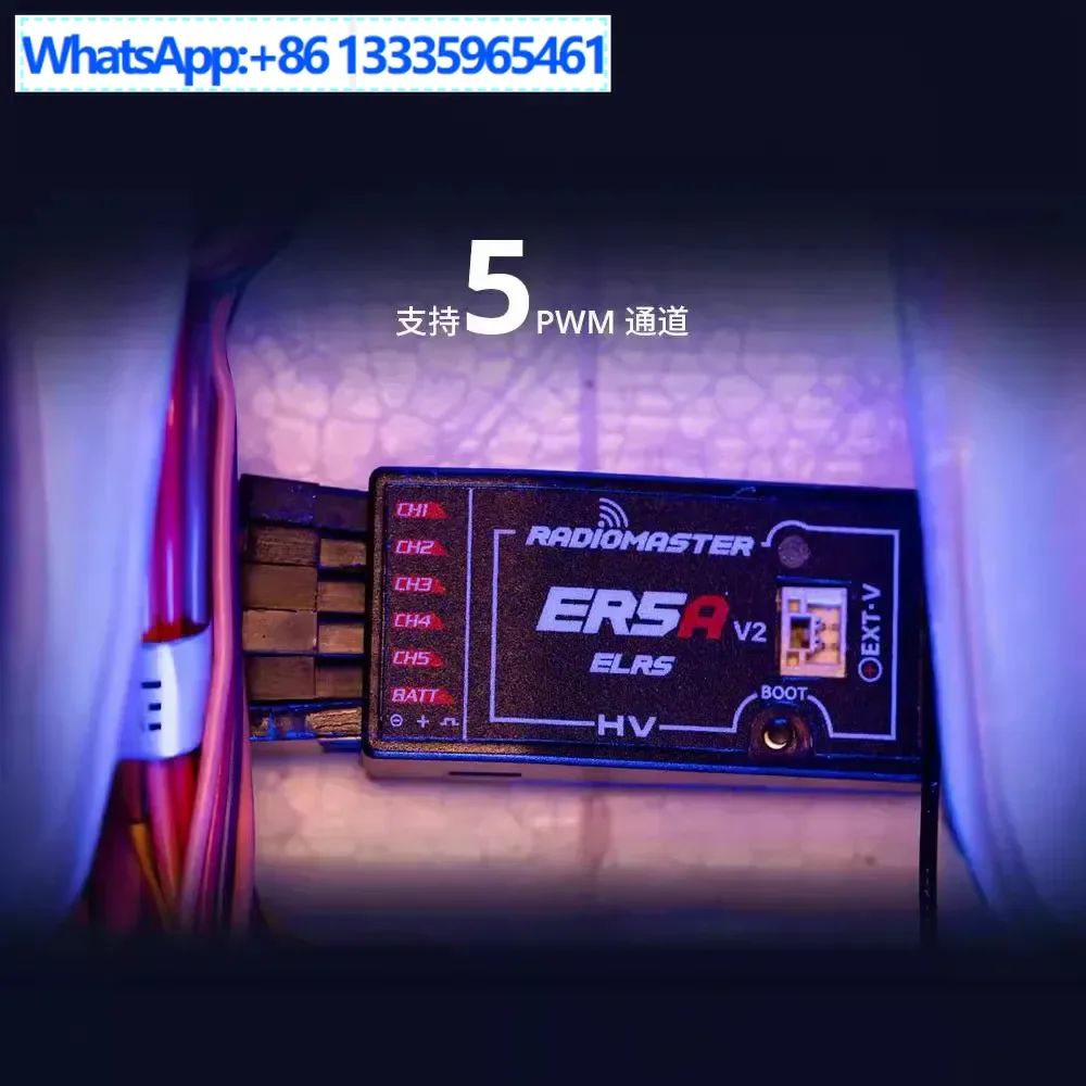 

RadioMaster ER5A V2 PWM receiver 2.4G ELRS 5 channel drone fixed wing model