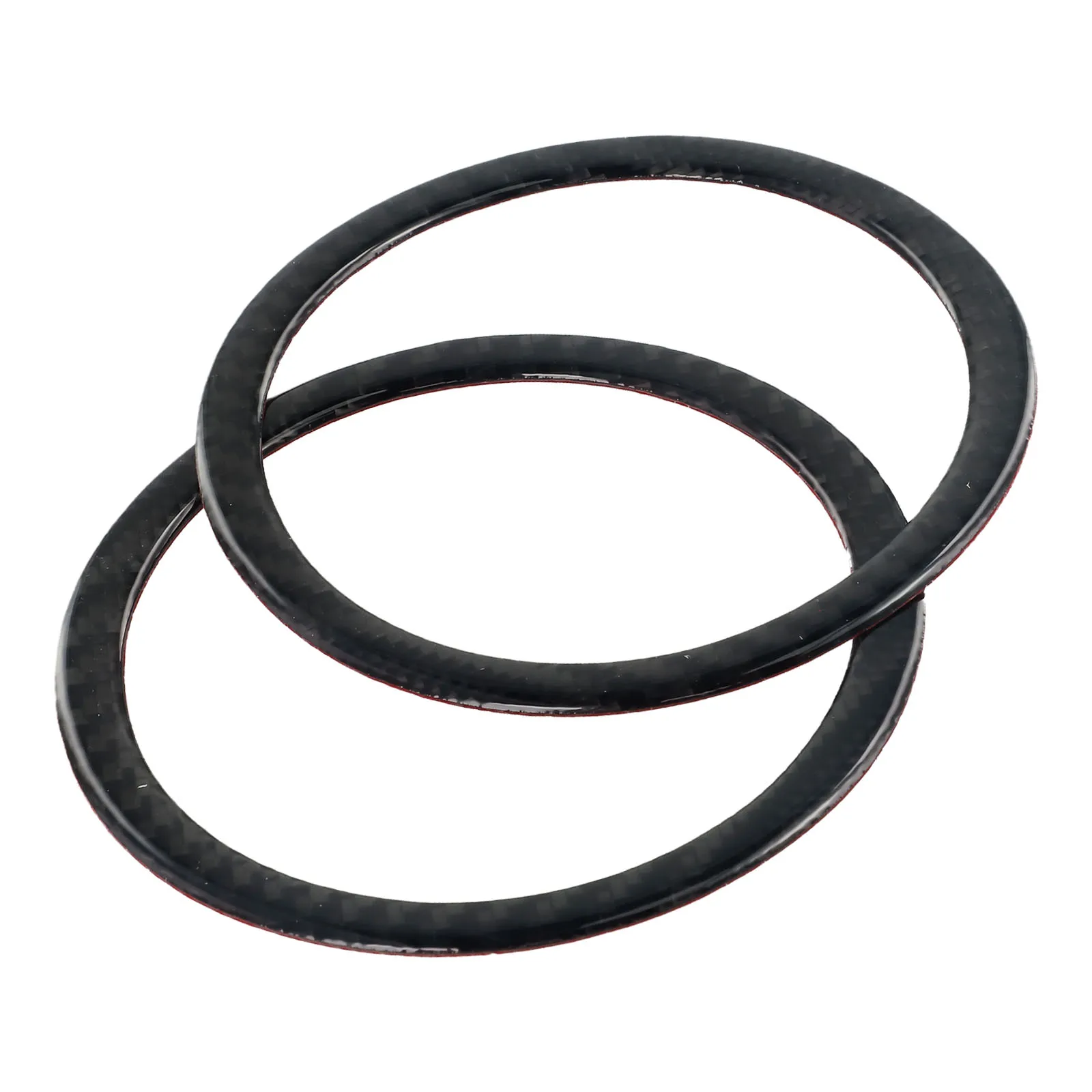 2pcs Carbon Fiber Door Loudspeaker Frame Trim For For BMW 3 Series E90 E92 from 2005 to 2012 Fits Factory Dimensions