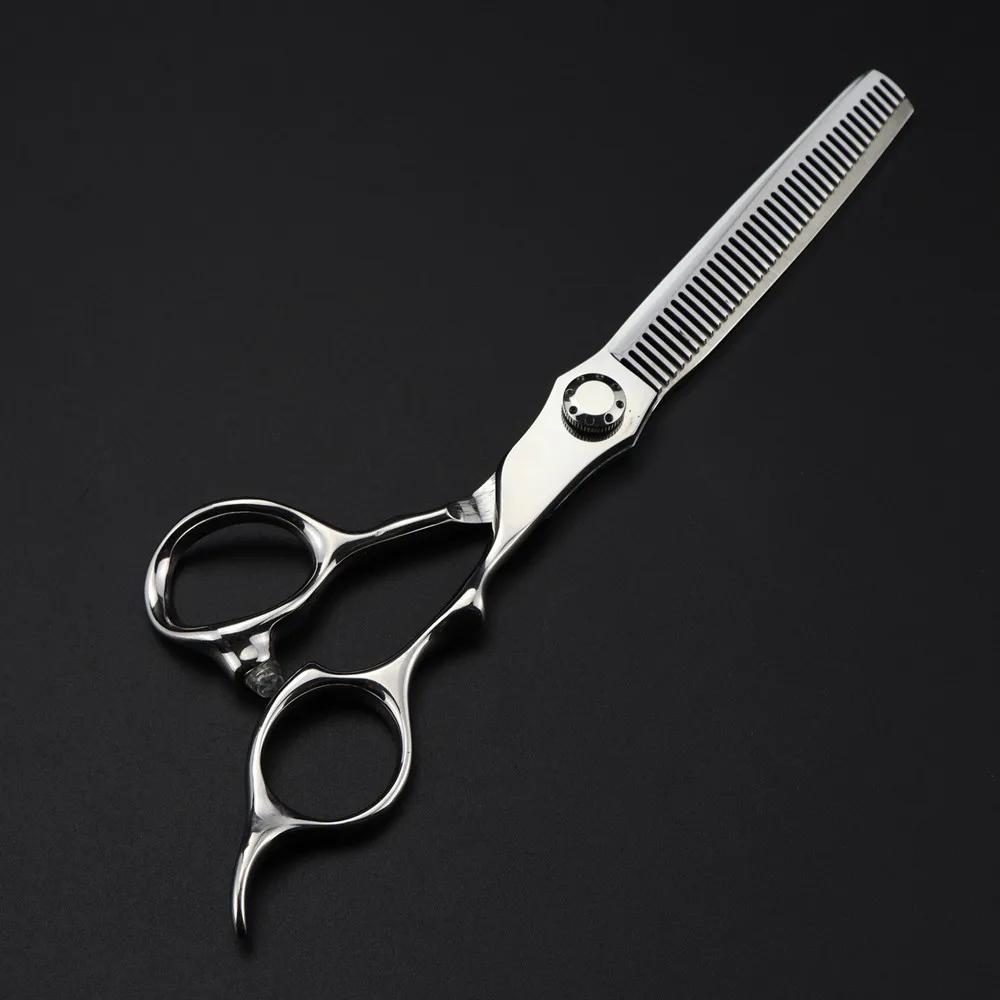 Professional Japan 440c steel 6.5 \'\' scissor Silver hair scissors haircut thinning barber cutting shears hairdressing scissors