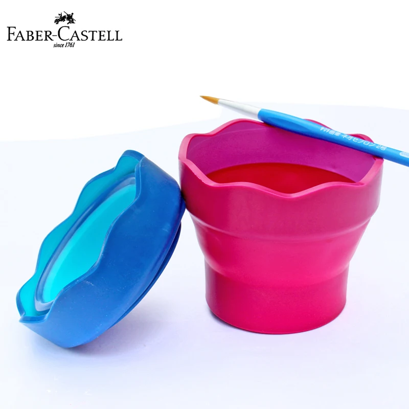 

Faber Castell 1815 Clic & Go Artist Scalable Telescopic Water Cup Paint Brush Washer Folding Washing Bucket Retractable