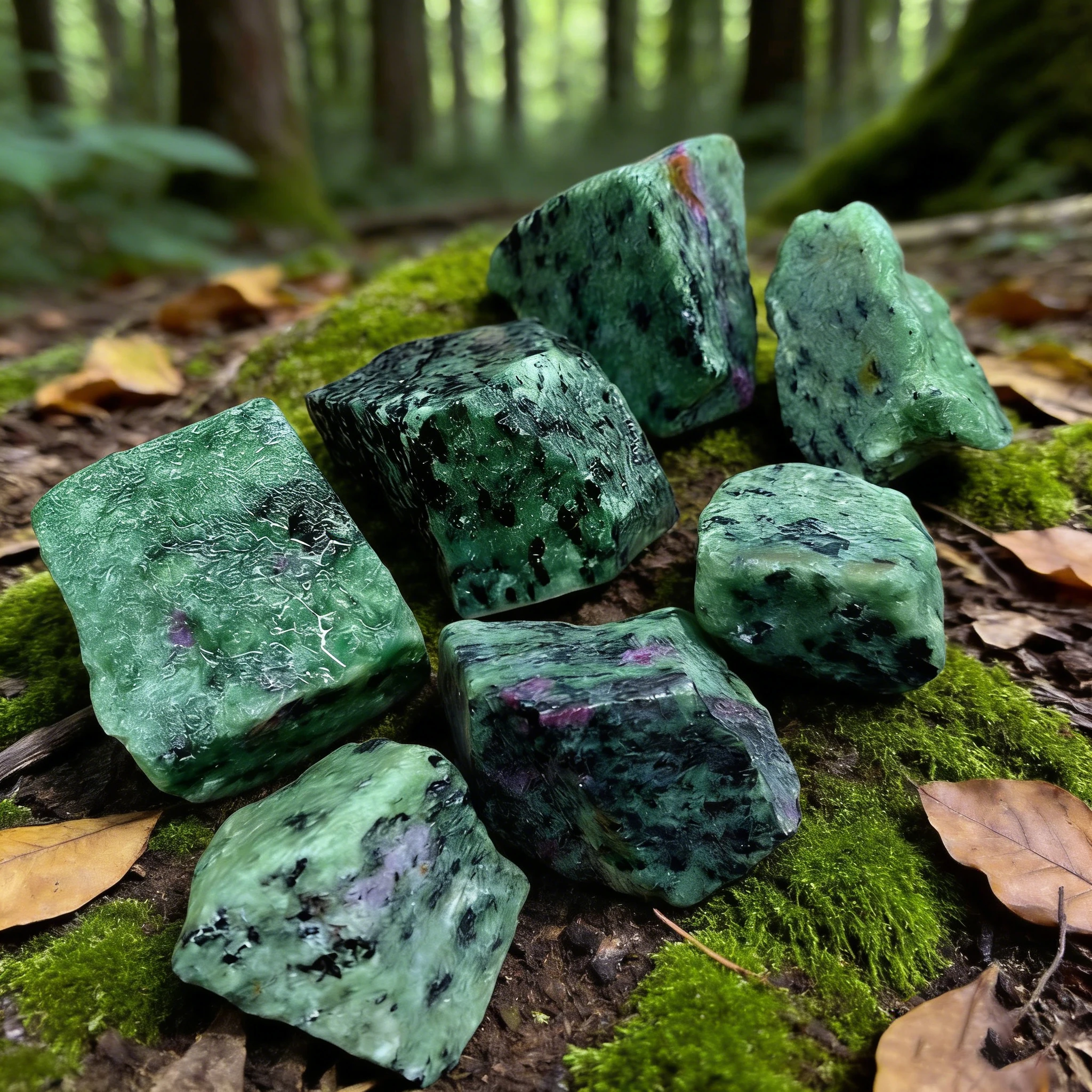 Natural Clinozoisite Crystal Stone | Deep Coloration & Unpolished | Chakra Healing & Career | Home Feng Shui Stone