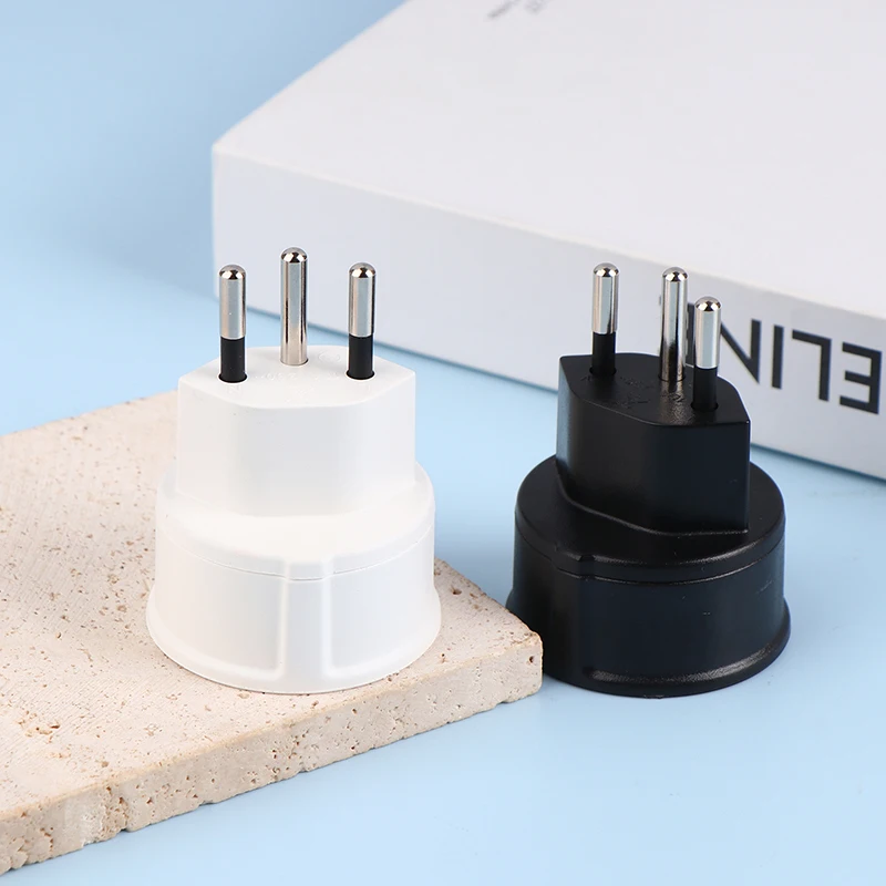 1Pc European France To Swiss Plugs Travel Adapter 3 Pin Plug 10A 250V Power Plug EU To Switzerland Electrical Plug Socket