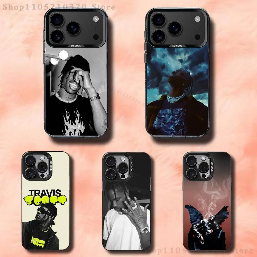 

Rapper T-Travis Scott Phone Case For iPhone 17,16,15,14,13,12,11,Pro,Max,Plus,E,Air,Mini Black Tpu Cover