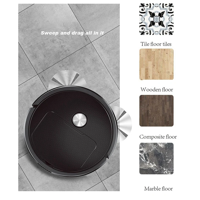 หุ่นยนต์กวาดพื้นแบบไร้สายสำหรับใช้ในบ้านหุ่นยนต์กวาดและดูดฝุ่นขนาดเล็กสำหรับใช้ในบ้าน