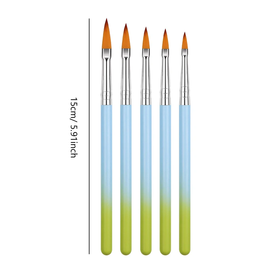 Nail Art Pinsel Set Detaillierung Carving Dotting Dual-Head Pinsel für Acryl UV Gel Polnisch Maniküre Werkzeuge – Detail 12