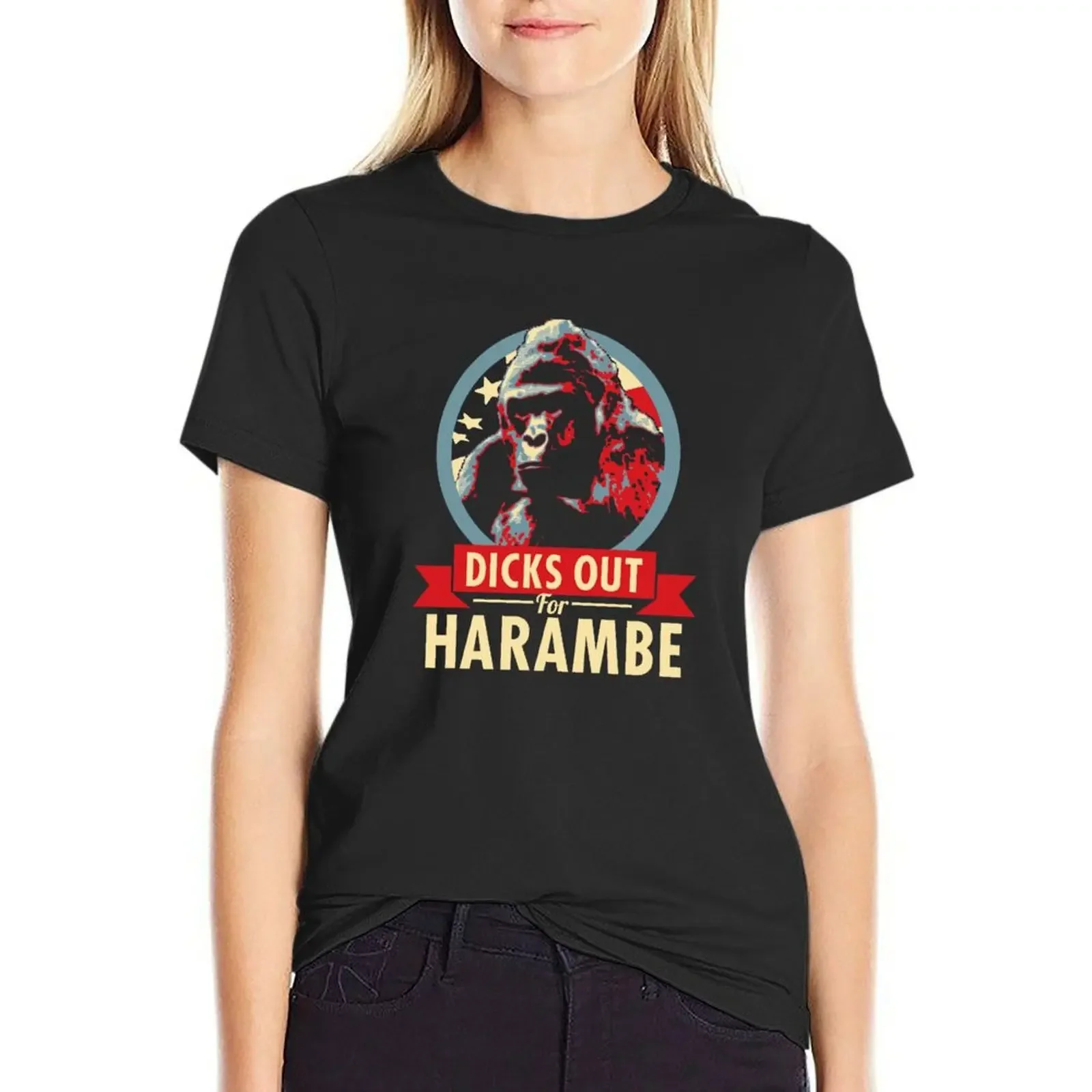 

Hail to the Chimp (Dicks out for Harambe) T-Shirt shirts graphic tees tees vintage plus sizes Women's tee shirt