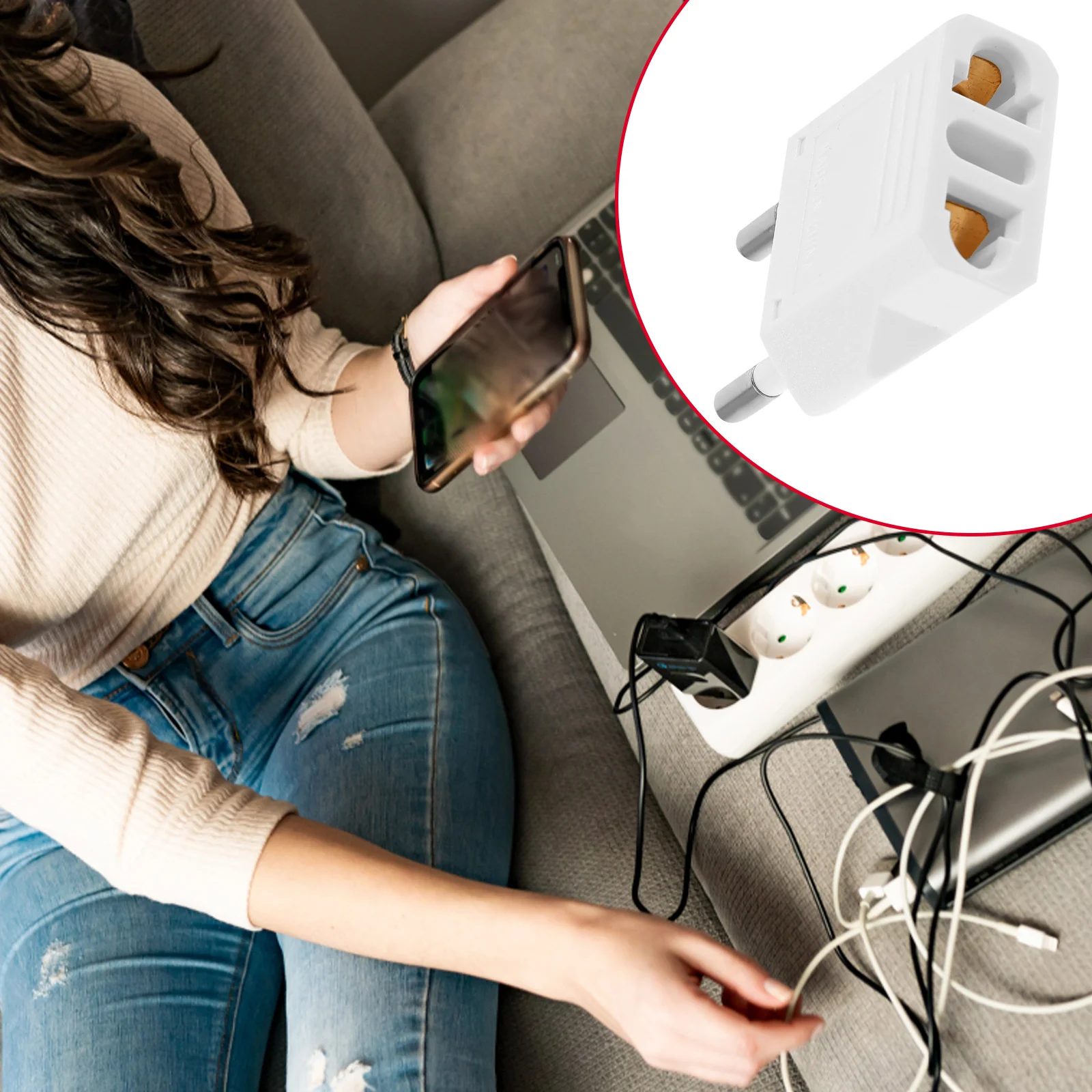 

6a European Adapter Durable Solid Copper Travel Accessory Universal Eu to Us European Adapter