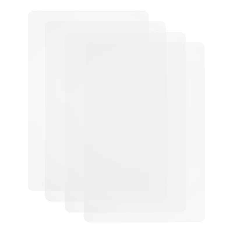 Tapete de cozinha transparente, tapete de mesa de café, protetor de mesa, jogos americanos à prova d'água, economizador de bancada, conjunto de 4 peças HY