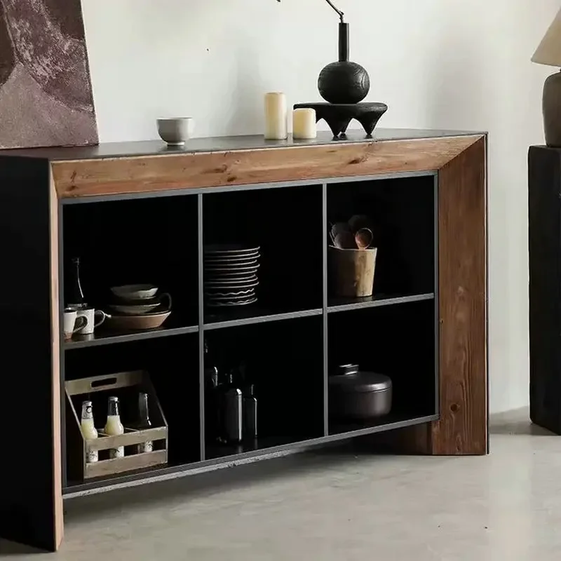 Rustic Wooden Living Room Cabinets Classic Large China Tall Living Room Cabinets Corner Narrow Mueble Salon Furniture Home
