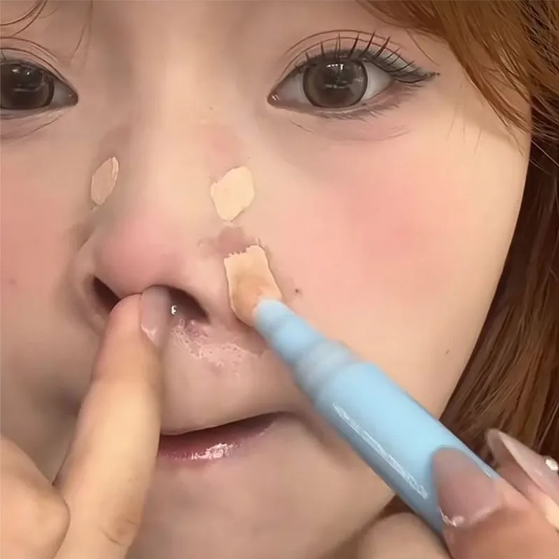 Novo corretivo facial loção caneta 2g cobertura completa de longa duração à prova dwaterproof água brilho cobrindo círculos de olho preto marcas de acne maquiagem