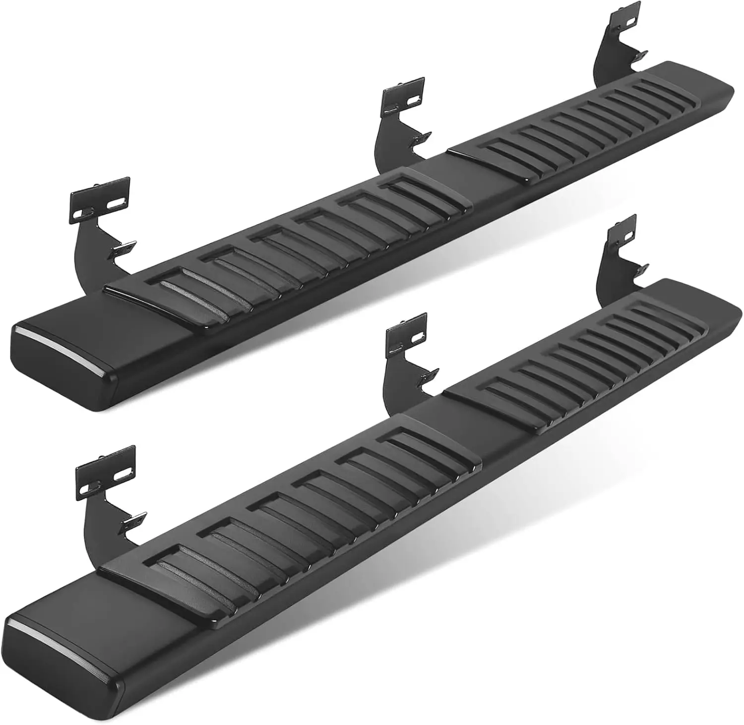 Estribos compatibles con Dodge Ram 2500 3500 Crew Cab 2010-2024 Pasos laterales de aleación de aluminio negros Barras Nerf