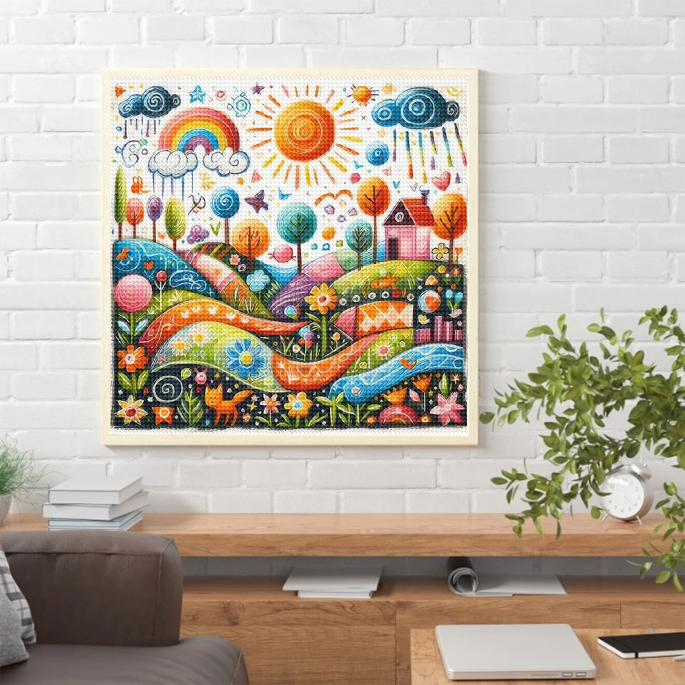 5D DIY Full Square/Round Diamond Painting Colorful Home Abstract Series Home Decoration Art Craft Mosaic Painting