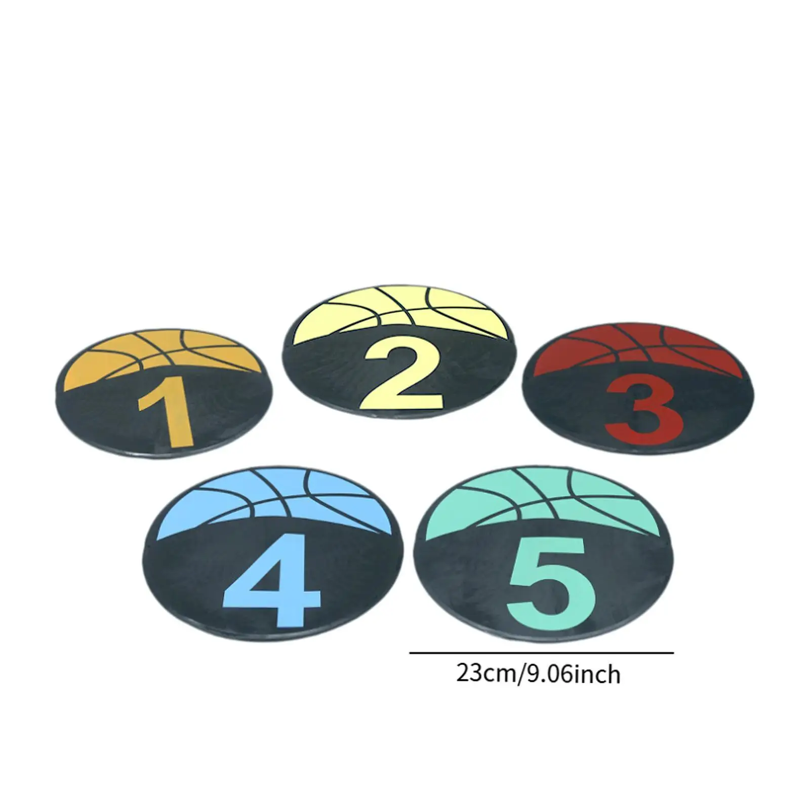 Tikar Latihan Keterampilan Sepak Bola Penanda Lapangan Bermain PVC Penanda Tempat Bola Basket