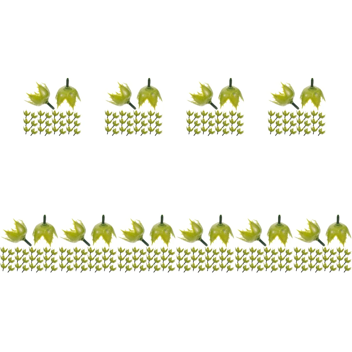 

10pcs Set of 10 Simulated Flower Receptacle Artificial Making Supplies Rose Sepals Receptacles Fake Calyxes