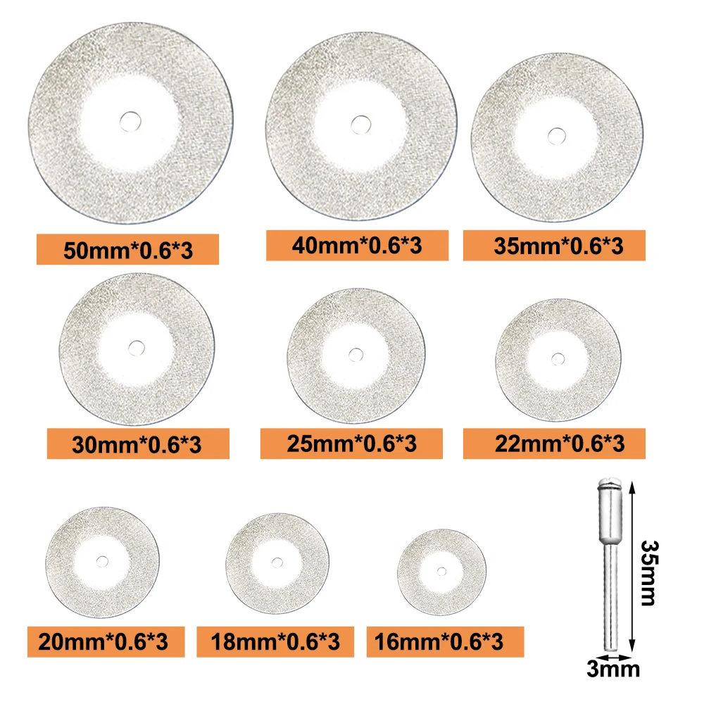 50mm Diamond Cutting Wheel Cut Off Discs Coated Rotary Tool For Dremel Tile cleaner Beauty Stitch Cutting Discs Home DIY Tool
