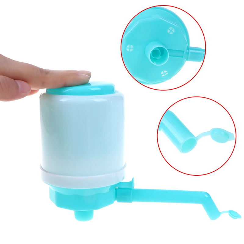 New 1pc Water Bottles Pump Manual Hand Pressure Drinking Fountain Pressure Pump Water Press Pump with an Extra Short Tube