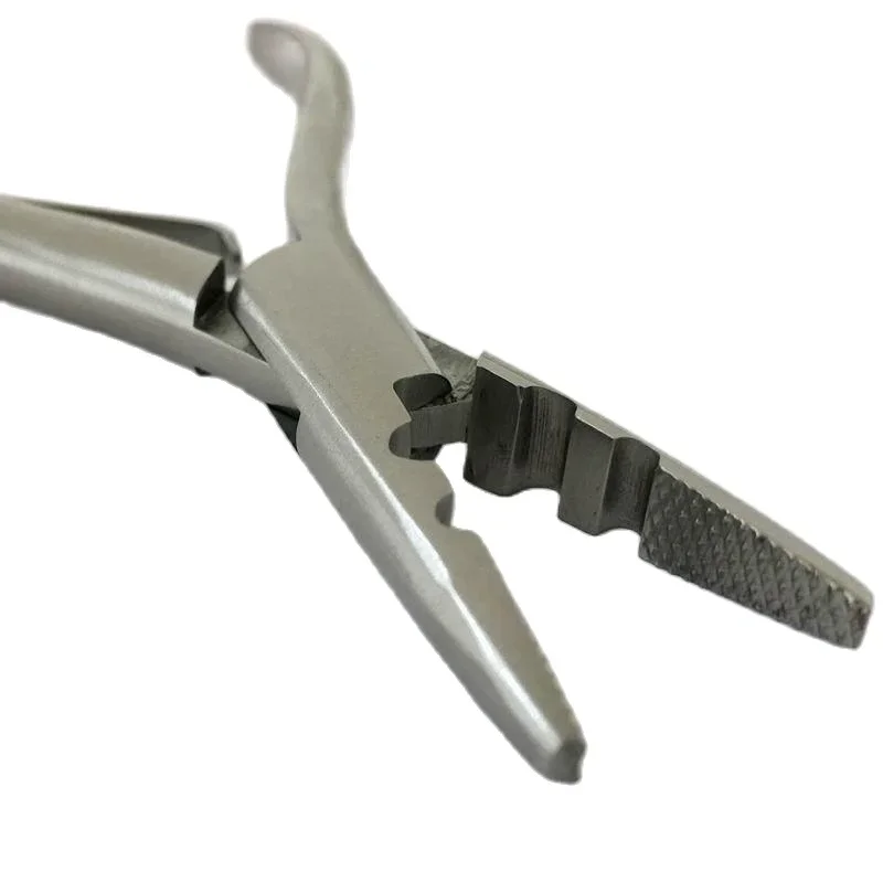 Quality 7 inch Silver Stainless Steel Clamp Hair Extension Pliers with two holes Keratin Hair Extensions Removal Tools