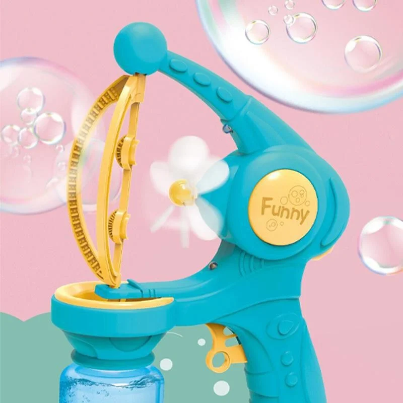 Fan Bubbles Maker Machine Blower New Big Bubble Gun Kids Automatic Bubble Machines Cartoon Soap Bubbles Outdoor Toy Gift