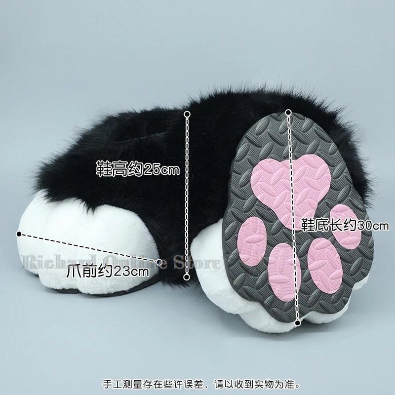 

Fursuit Cosplay Paws Shoes Accessories Furry Cosplay Bunny Cat Short Boots Cute Fluffy Animal Hobby Party Cos Unisex Costume