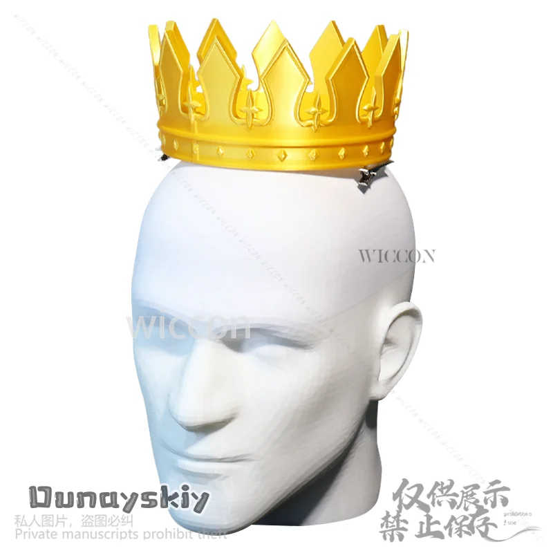 Altria Pendragon مصير أنيمي لعبة تأثيري صابر الأميرة الأمير تاج أغطية الرأس ثلاثية الأبعاد حمض البوليلاكتيك الدعائم الملك تاج مخصص