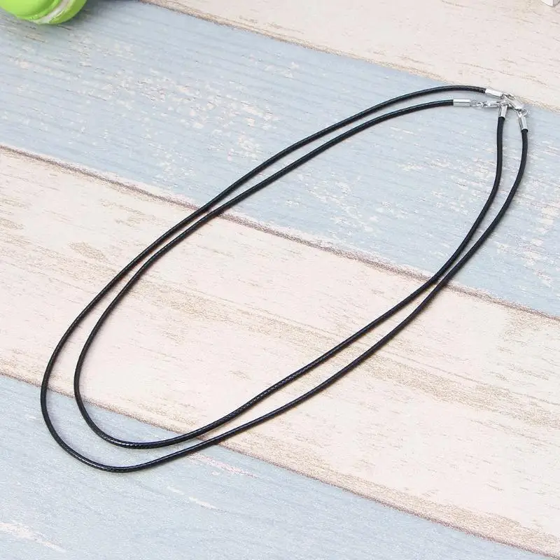 N0HE BRAIDED SILK LETHE ROPE CHEARD Vòng cổ với đồng tôm hùm claw clasp nam